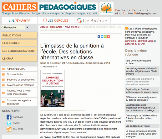 les cahier pedagogiques