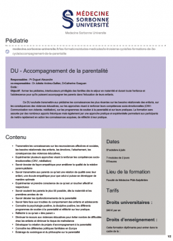 medecine.sorbonne universite.fr Pediatrie