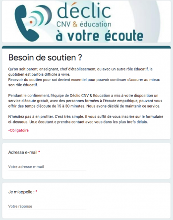 formulaire ecoute declic